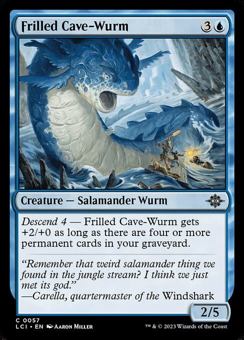 Frilled Cave-Wurm 2023 Magic: The Gathering Lost Caverns of Ixalan