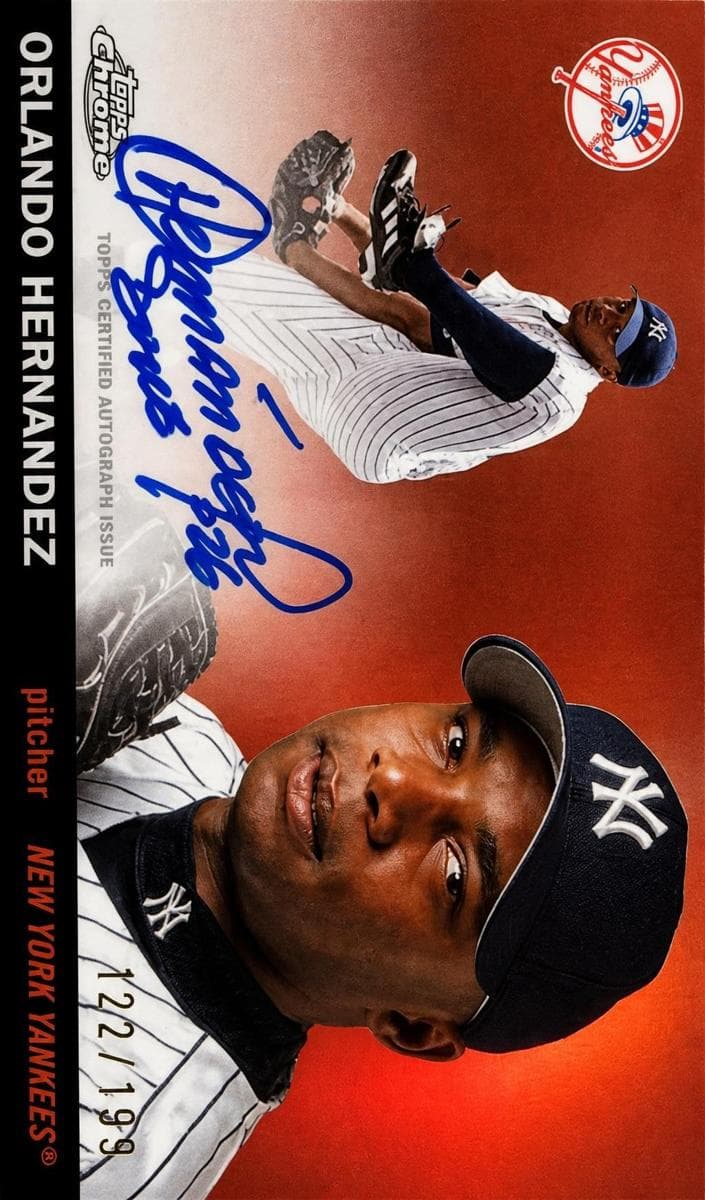 Orlando Hernandez trading card