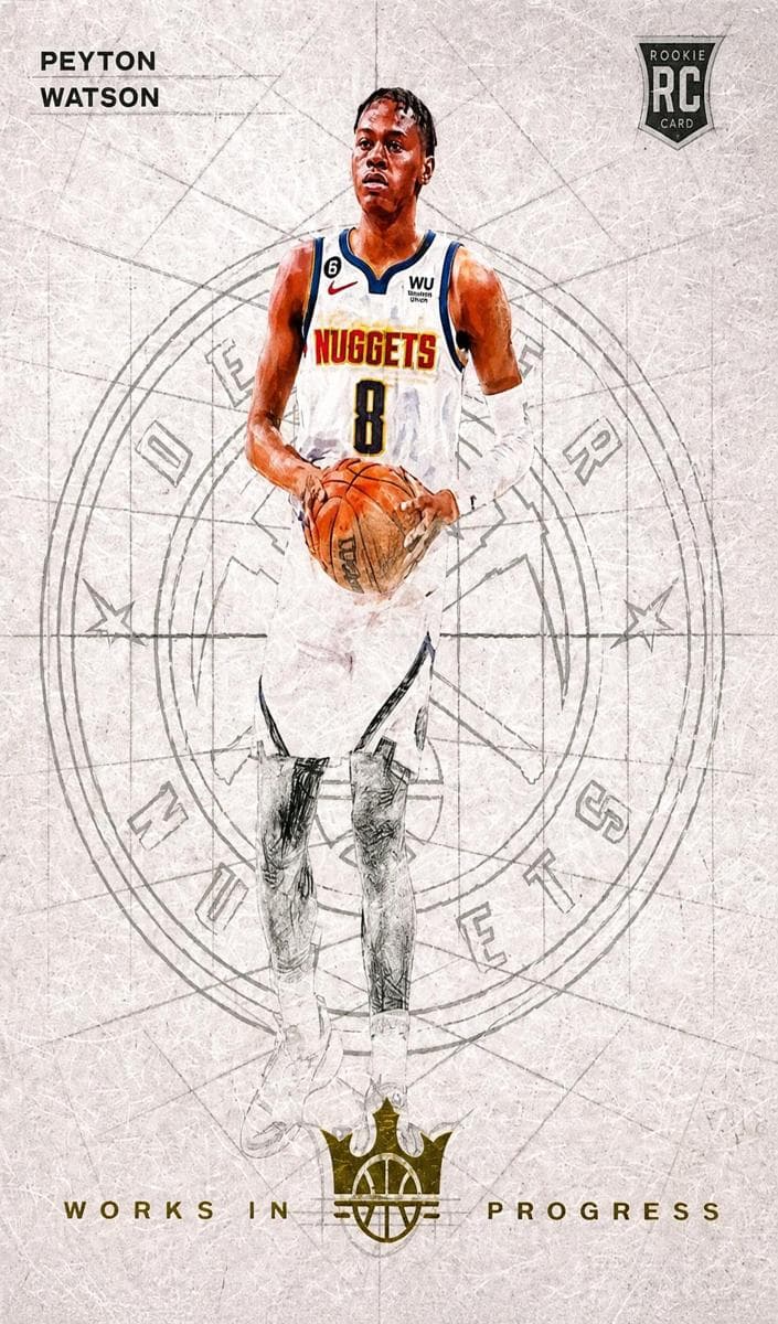 Peyton Watson 2022 panini Panini Court Kings