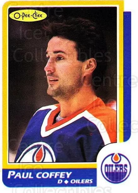 Paul Coffey 1986 topps O-Pee-Chee