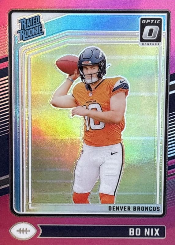 Bo Nix 2024 panini Donruss Optic