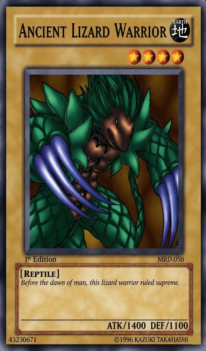 Ancient Lizard Warrior 2002 Yu-Gi-Oh! Metal Raiders 1st Edition
