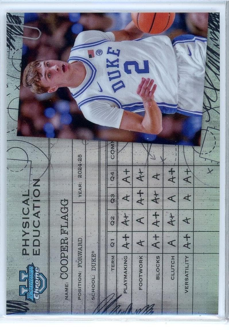 Cooper Flagg 2024 bowman Bowman University Chrome