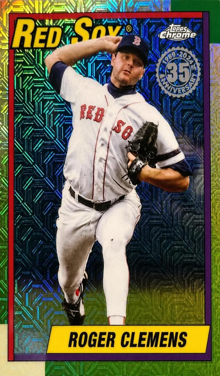 Roger Clemens 2025 topps Update 1990 Topps Chrome