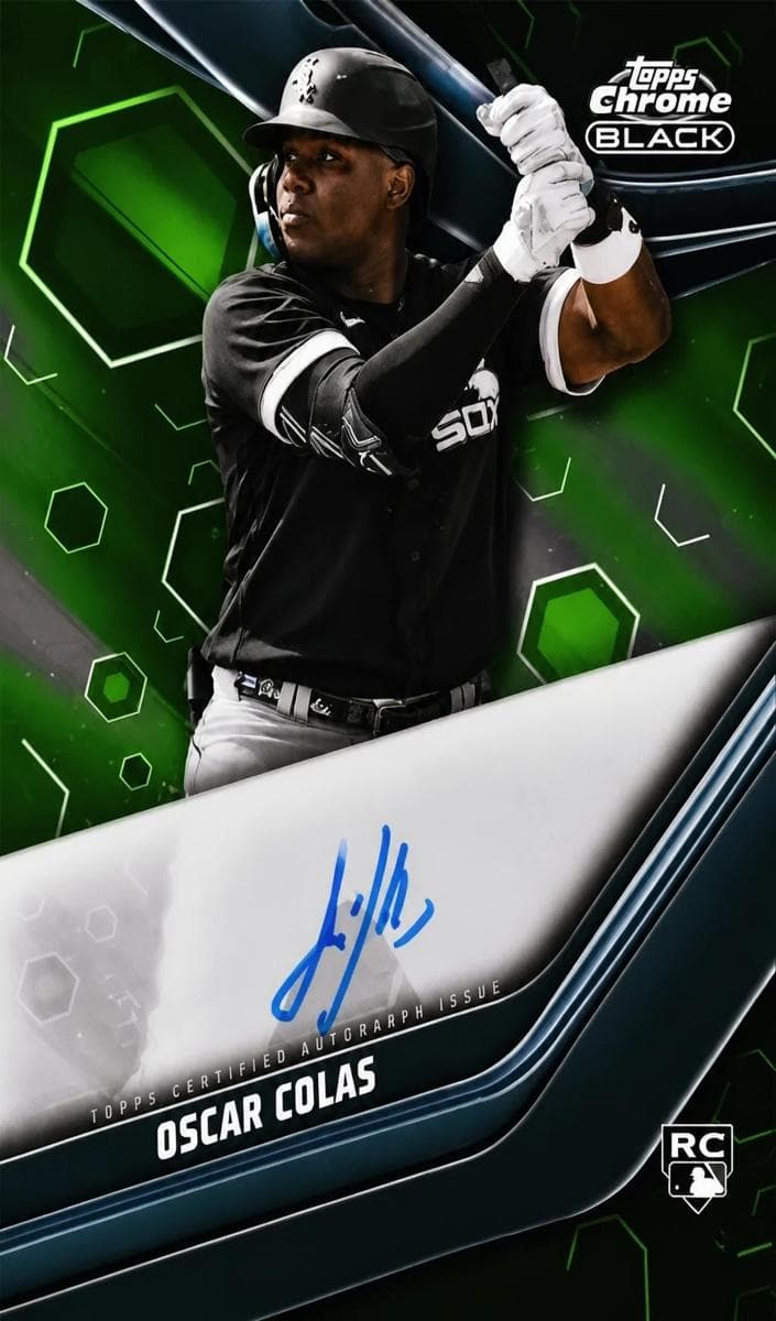 Oscar Colas 2023 topps Topps Chrome Black