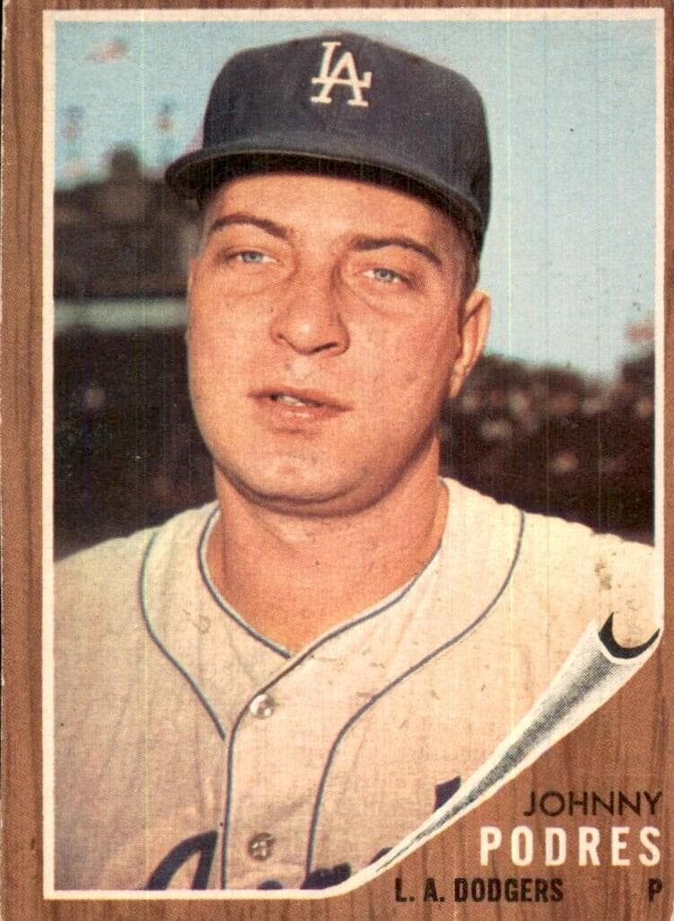 Johnny Podres 1962 topps Topps