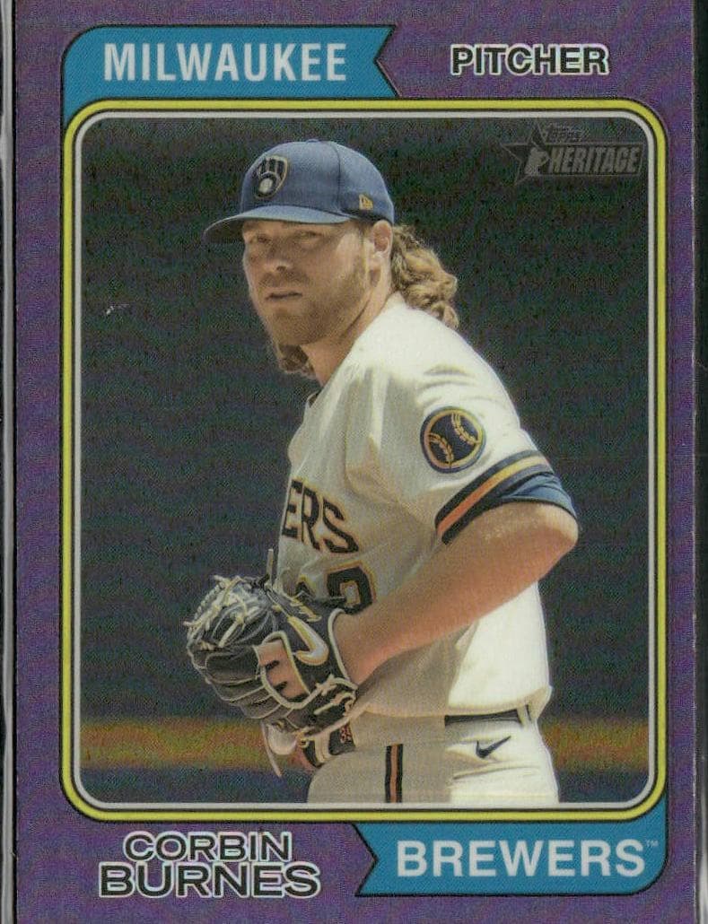 Corbin Burnes 2023 topps Topps Heritage