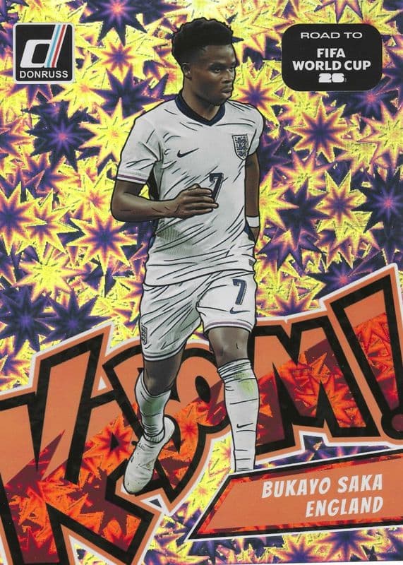 Bukayo Saka trading card