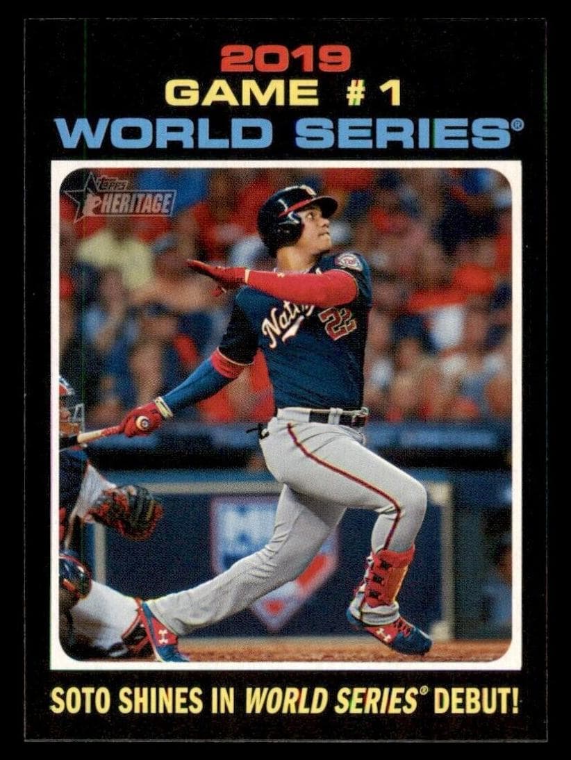 2019 Game #1 World Series: Soto Shines in World Series Debut! 2020 topps
