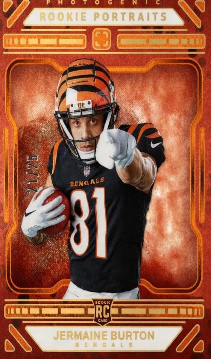 Jermaine Burton trading card
