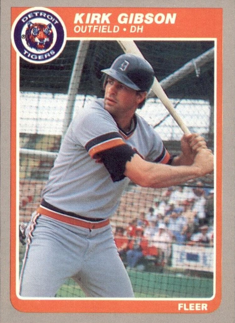 Kirk Gibson 1985 fleer Fleer