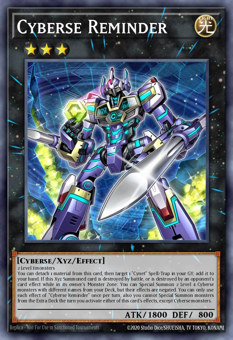 Cyberse Reminder 2019 Yu-Gi-Oh! Dark Neostorm
