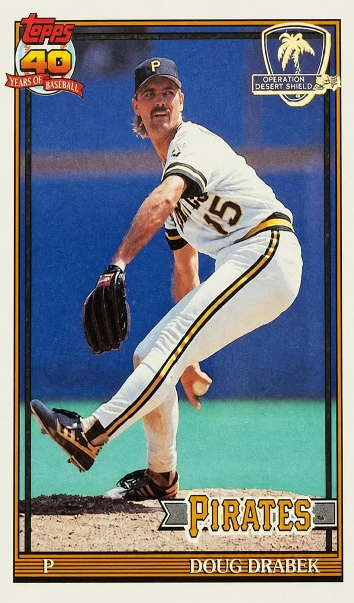 Doug Drabek 1991 topps O-Pee-Chee