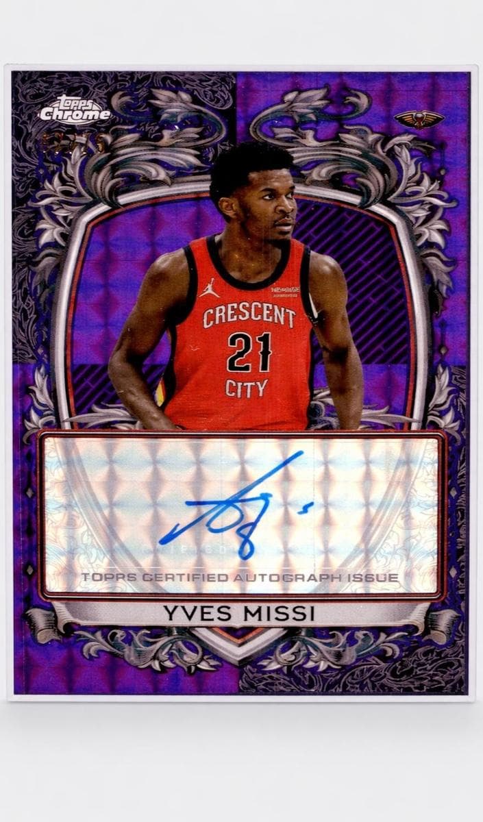 Yves Missi 2025 topps Topps Chrome
