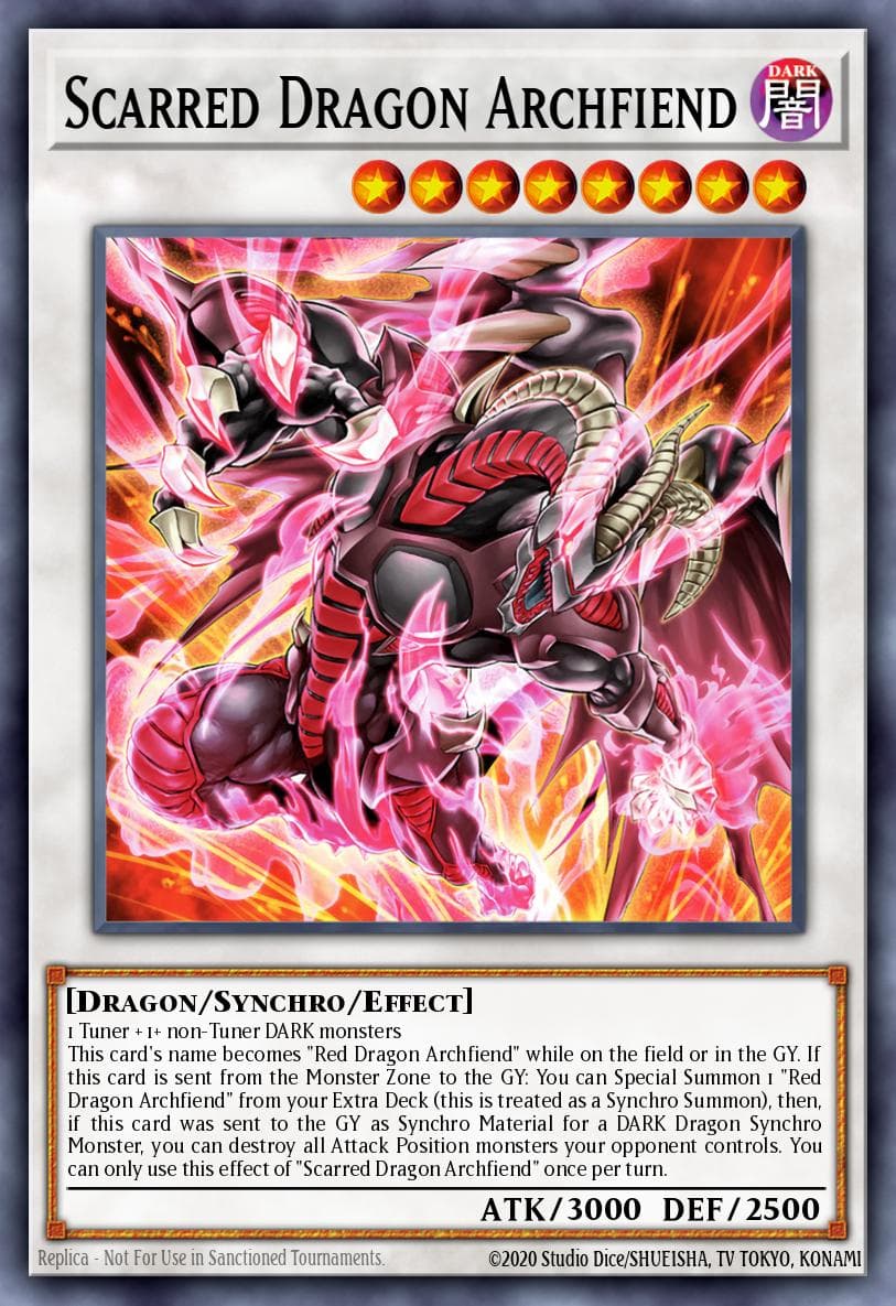 Scarred Dragon Archfiend #SDCK-EN049