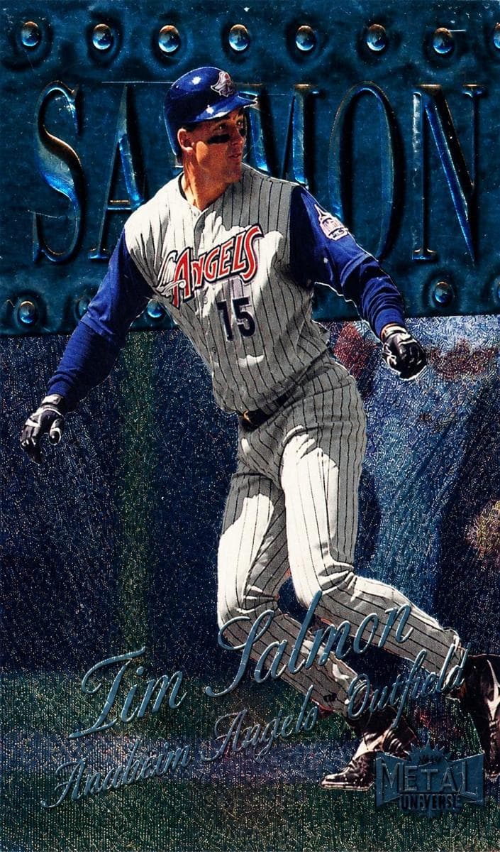 Tim Salmon 1999 fleer Skybox Metal Universe