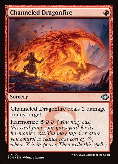 Channeled Dragonfire 2025 Magic: The Gathering Tarkir: Dragonstorm