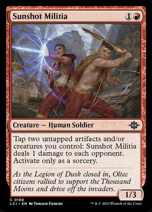 Sunshot Militia 2023 Magic: The Gathering Lost Caverns of Ixalan