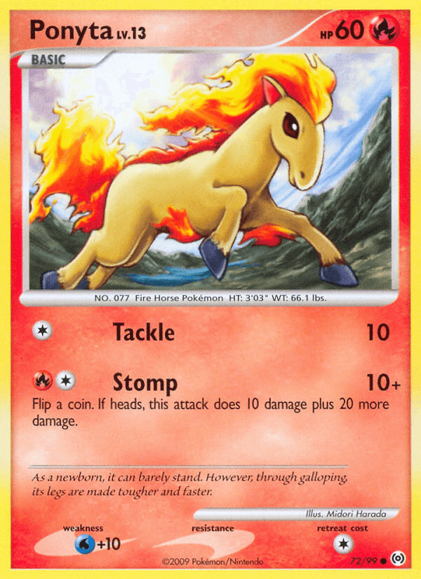 Ponyta 2009 Pokemon Arceus Reverse Holo