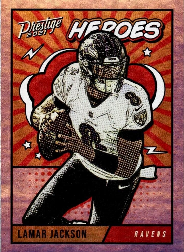 Lamar Jackson 2021 panini Prestige Heroes