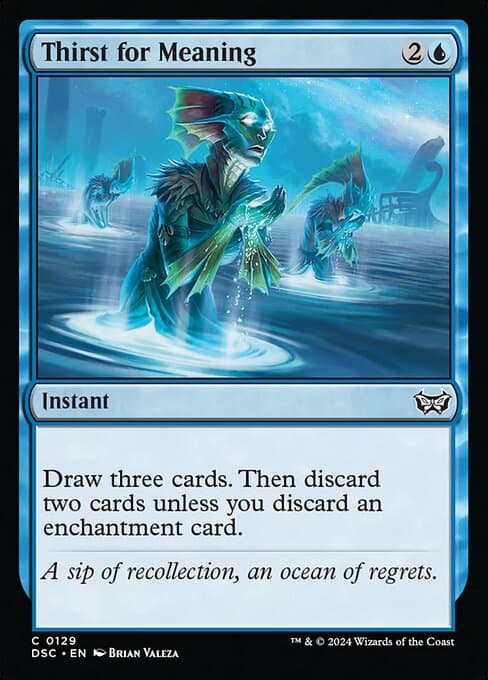 Thirst for Meaning 2020 Magic: The Gathering Theros Beyond Death