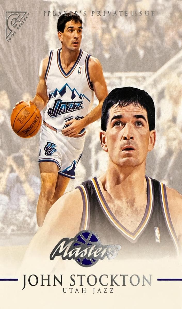 John Stockton 1999 topps Topps Gallery