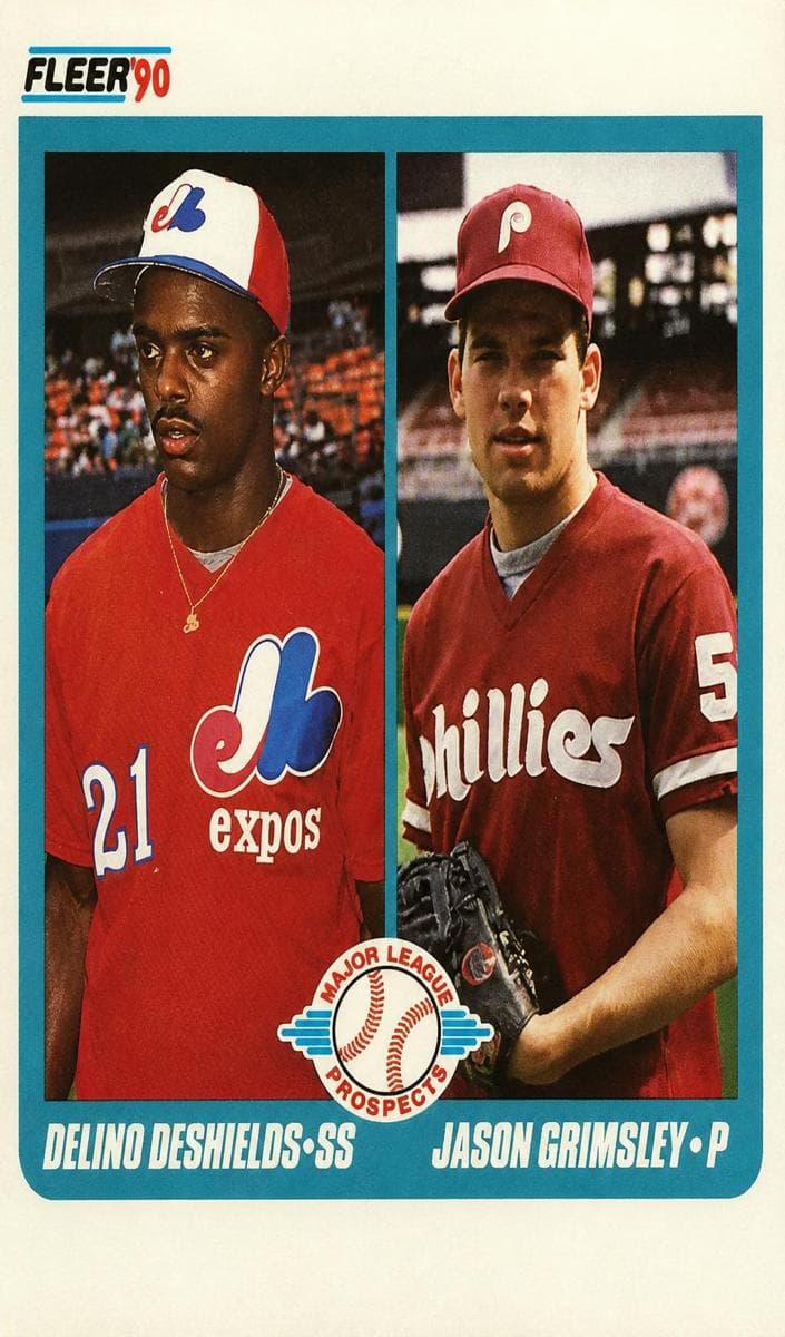 Delino DeShields / Jason Grimsley 1990 fleer