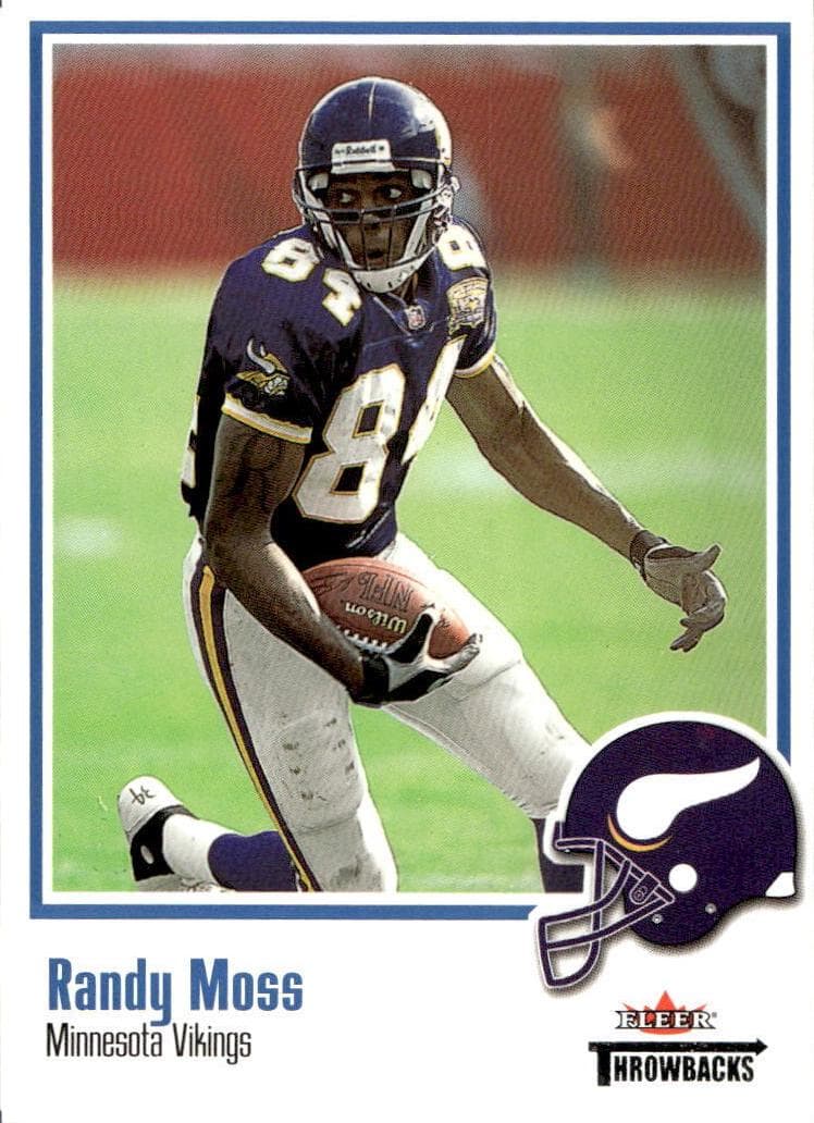 Randy Moss 2002 fleer Fleer Throwbacks