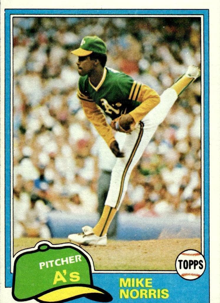 Mike Norris 1981 topps Topps