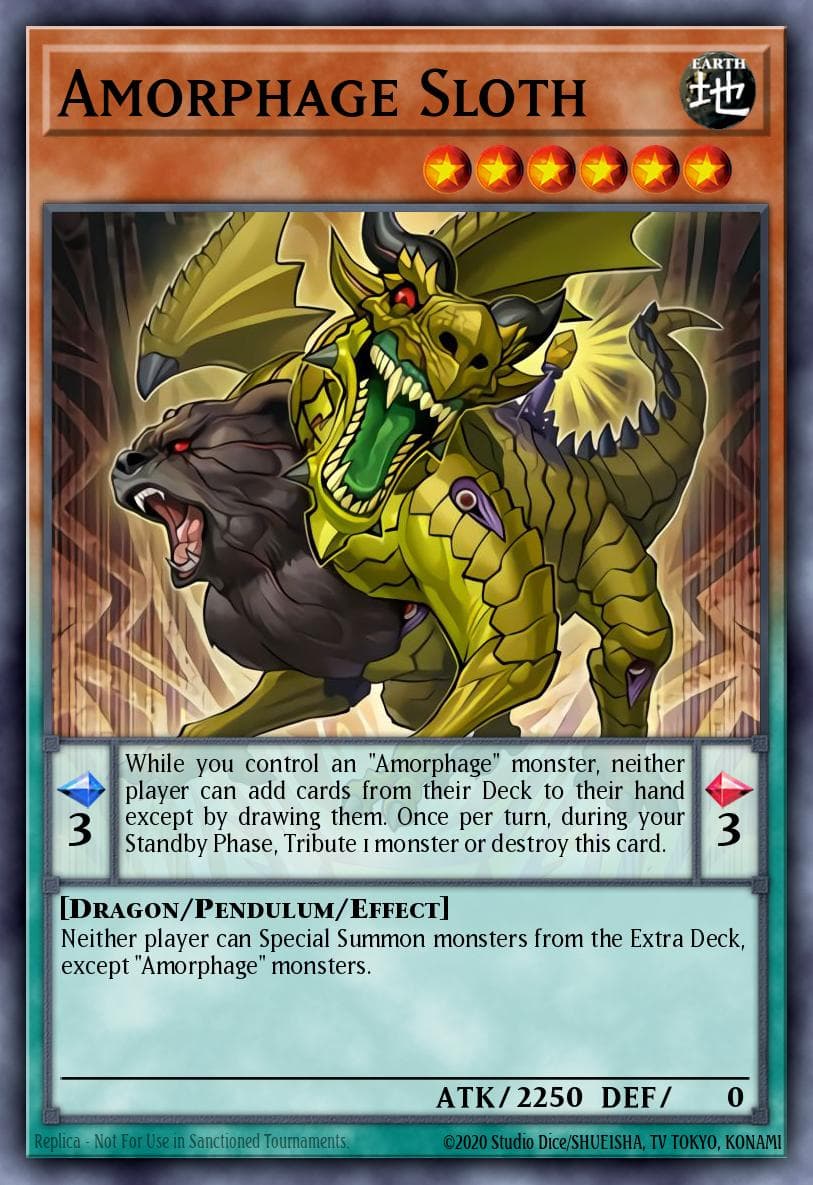 Amorphage Sloth 2016 Yu-Gi-Oh! Shining Victories