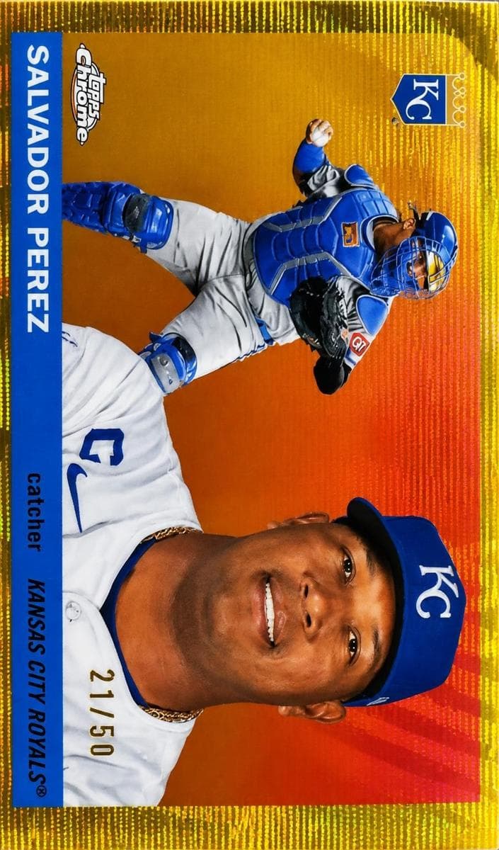 Salvador Perez 2025 topps Topps Chrome Platinum
