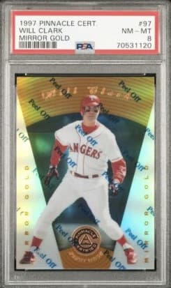 Will Clark 1997 panini Pinnacle Totally Certified