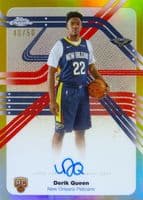 Derik Queen 2025 topps Topps Chrome Next Stop Signatures - Blue Refractor