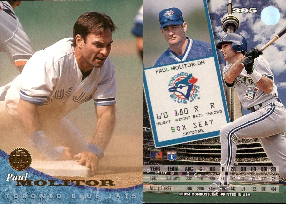 Paul Molitor 1994 leaf Leaf