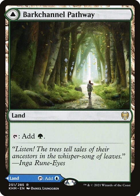Barkchannel Pathway & Tidechannel Pathway 2021 Magic: The Gathering Kaldheim