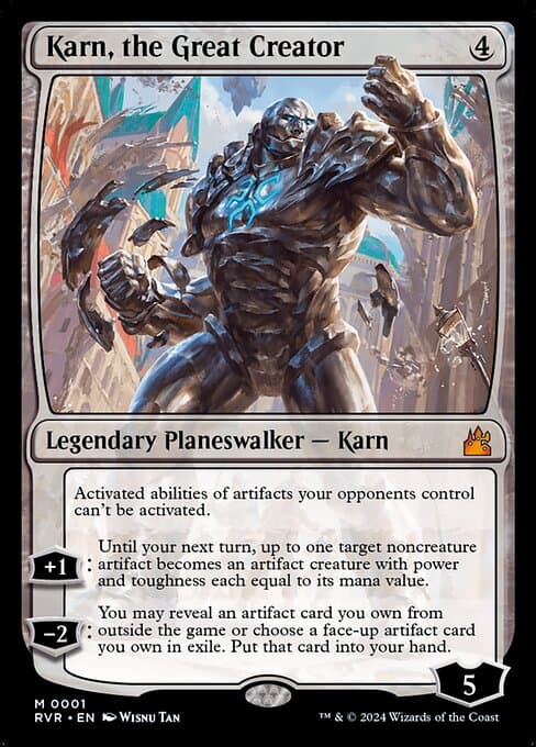 Karn, the Great Creator 2024 Magic: The Gathering Bloomburrow Commander