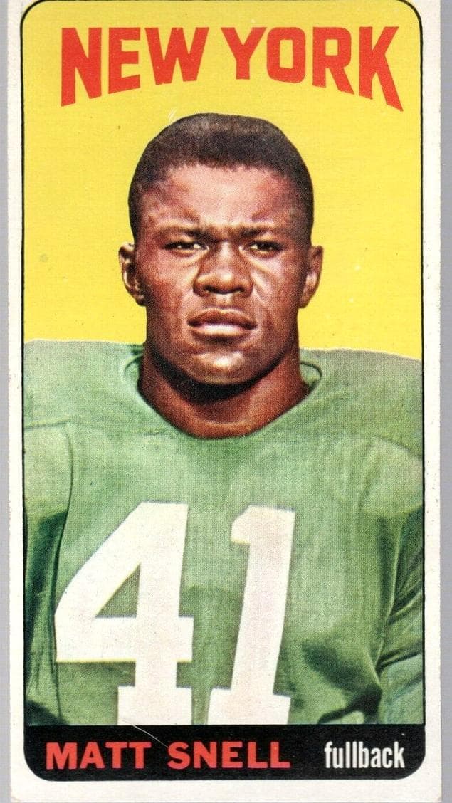 Matt Snell 1965 topps