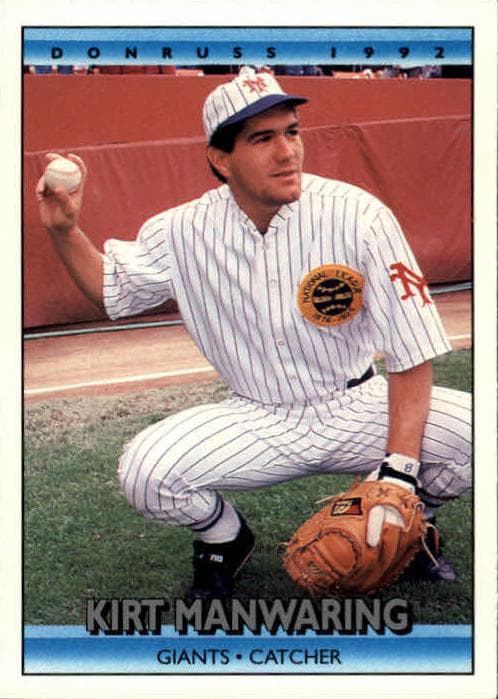 Kirt Manwaring 1992 panini Donruss
