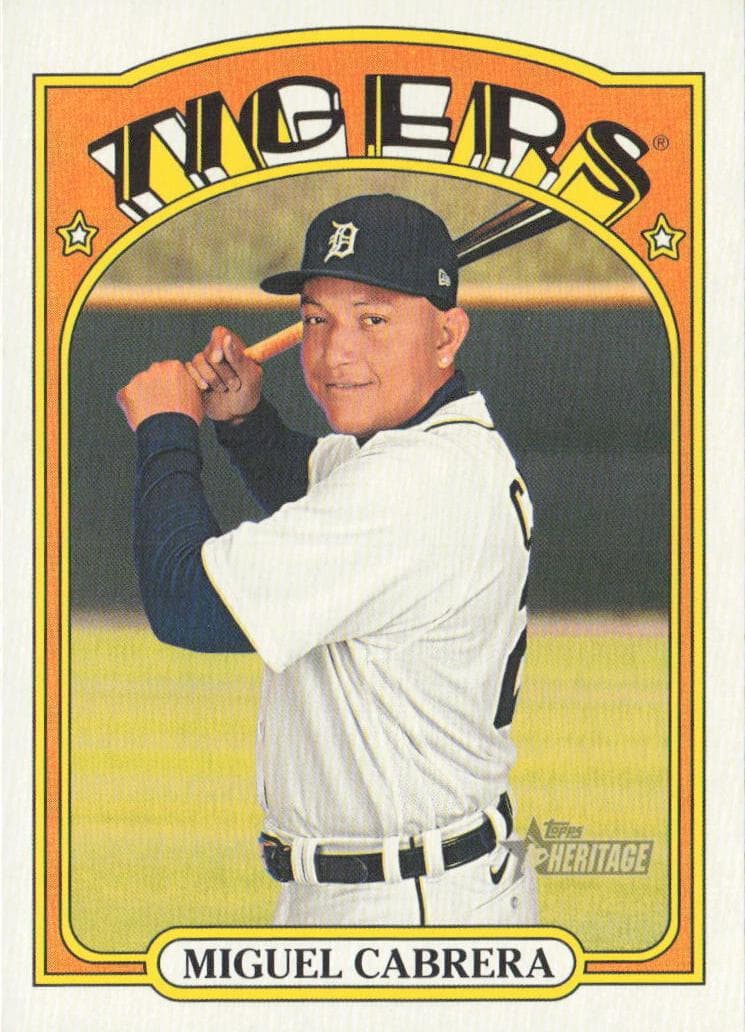 Miguel Cabrera 2021 topps Topps Heritage