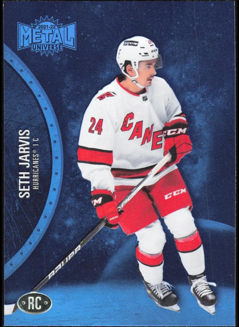 Alex Newhook 2021 SkyBox Metal Universe rookie card
