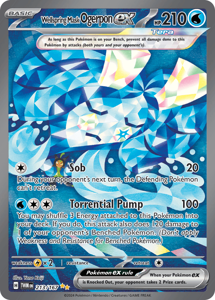 Wellspring Mask Ogerpon ex 2024 Pokemon Twilight Masquerade