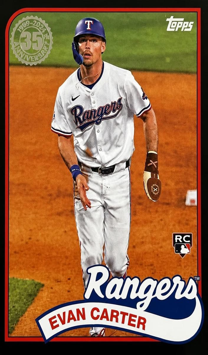 Evan Carter 2024 topps Topps Update