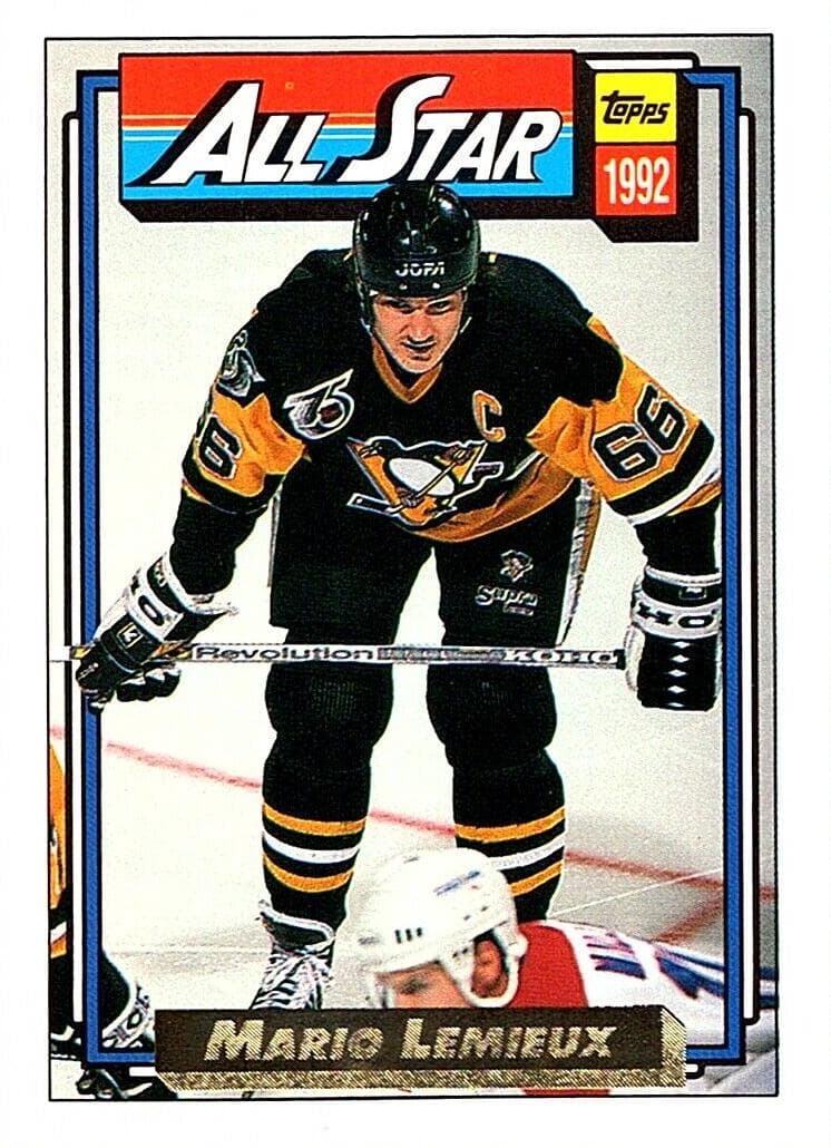 Mario Lemieux 1992 topps Topps