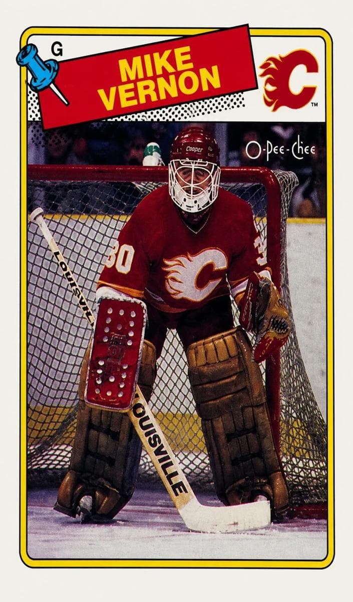 Mike Vernon 1988 o-pee-chee O-Pee-Chee