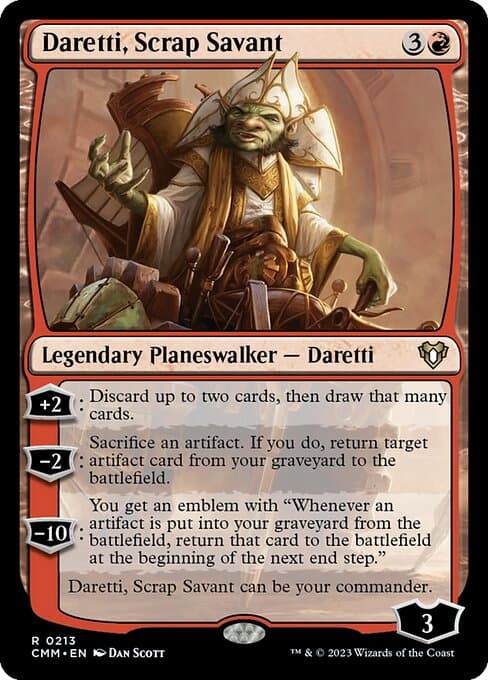Daretti, Scrap Savant 2015 Magic: The Gathering Legendary Cube Prize