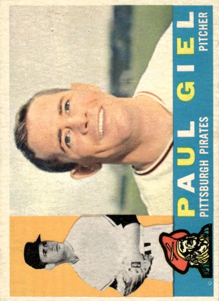 Paul Giel 1960 topps Topps