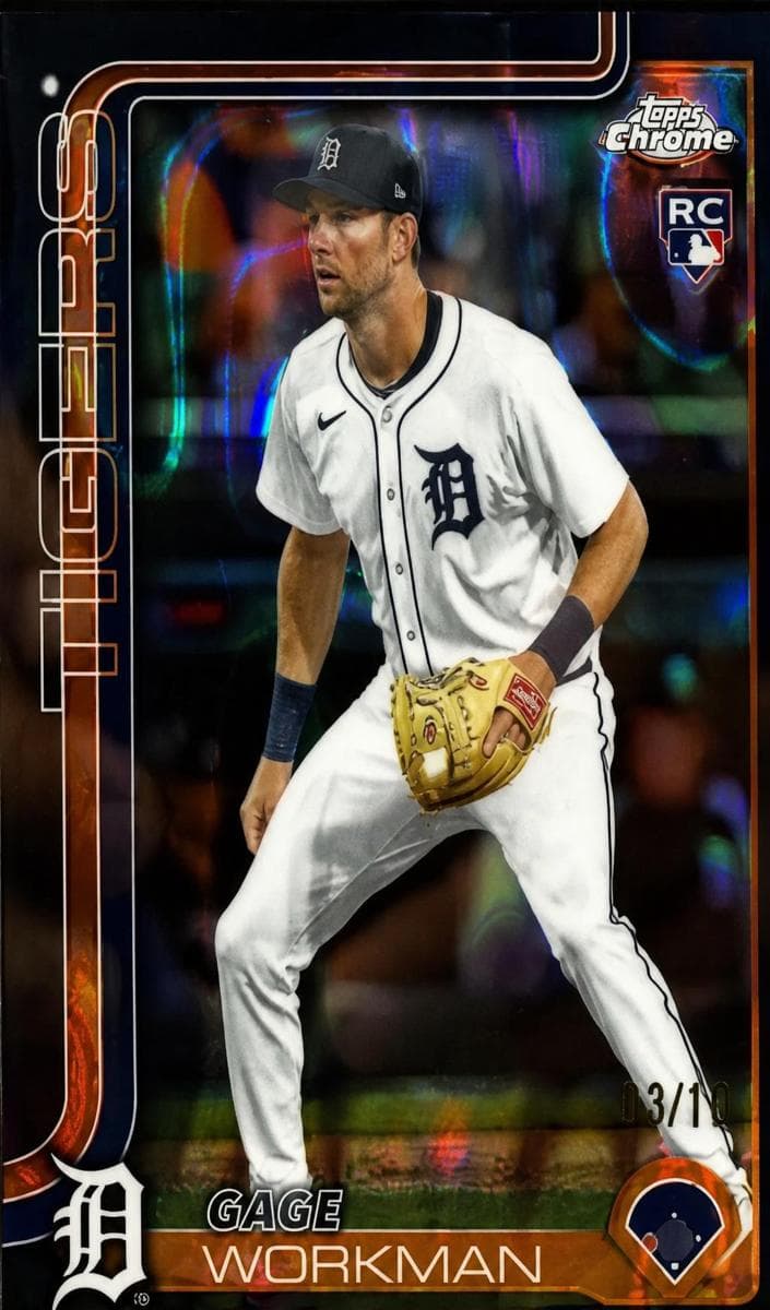 Gage Workman 2025 topps Topps Chrome Update