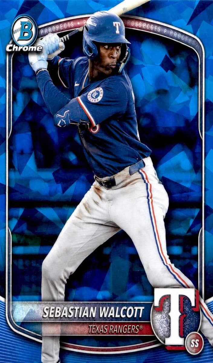Sebastian Walcott 2025 bowman Bowman Draft Sapphire