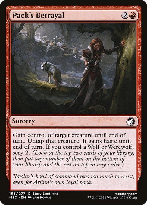 Pack's Betrayal 2022 Magic: The Gathering Innistrad: Double Feature