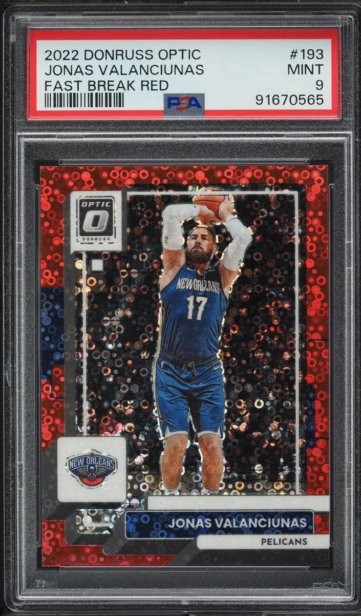 Jonas Valanciunas 2022 panini Donruss Optic